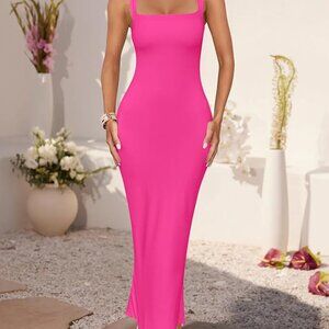 Pink Midi Bodycon Dress
